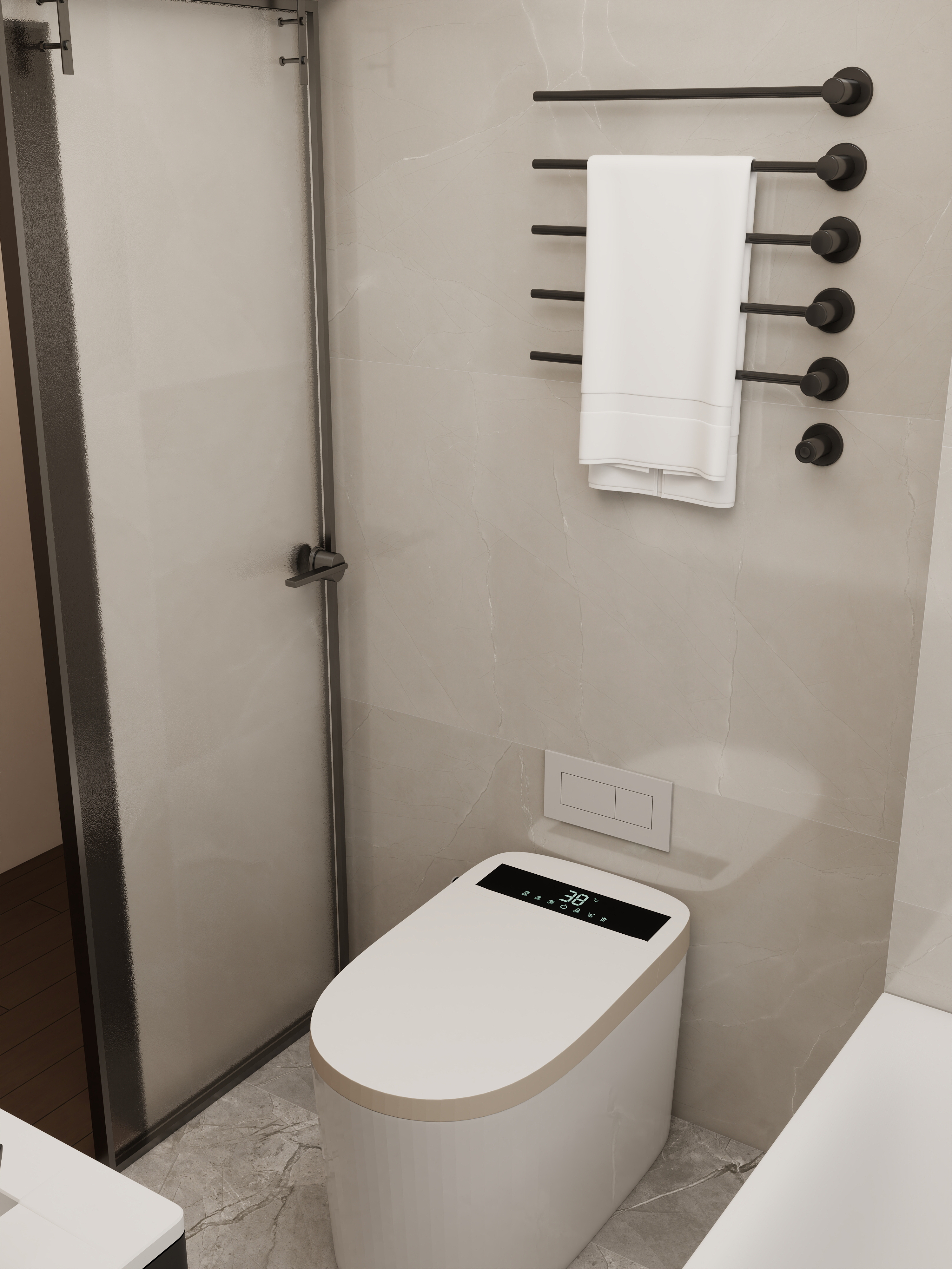 壹诺设计工作室-124㎡4室-现代简约装修效果图