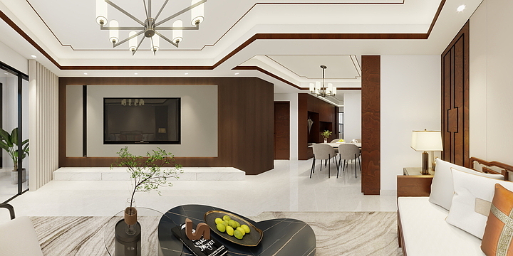 室内设计田甜-新中式-装修设计方案