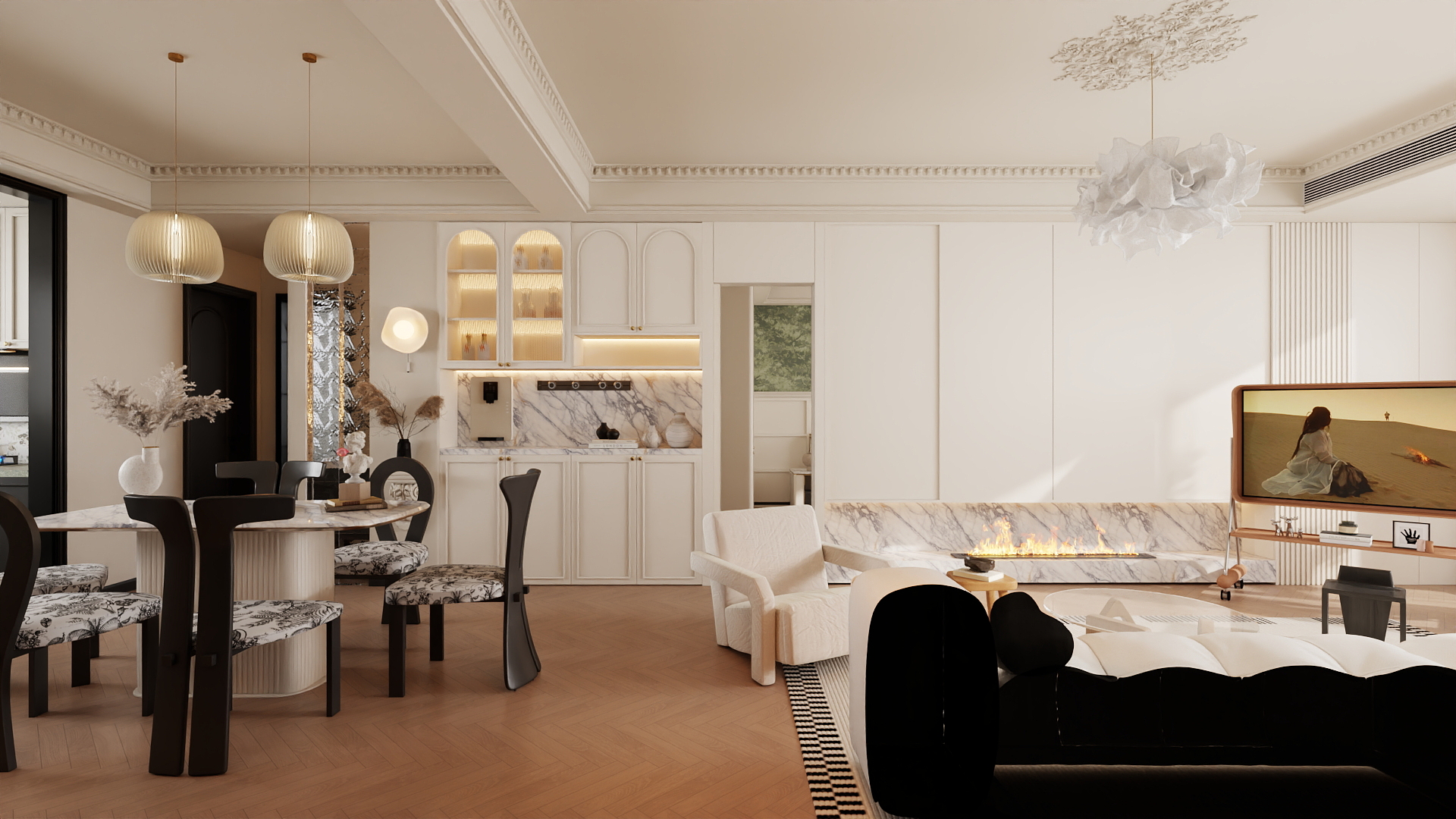 彼岸19993666966-现代法式-副本-装修设计方案