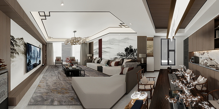 臣工装饰王亚东-常青南新中式-副本-装修设计方案