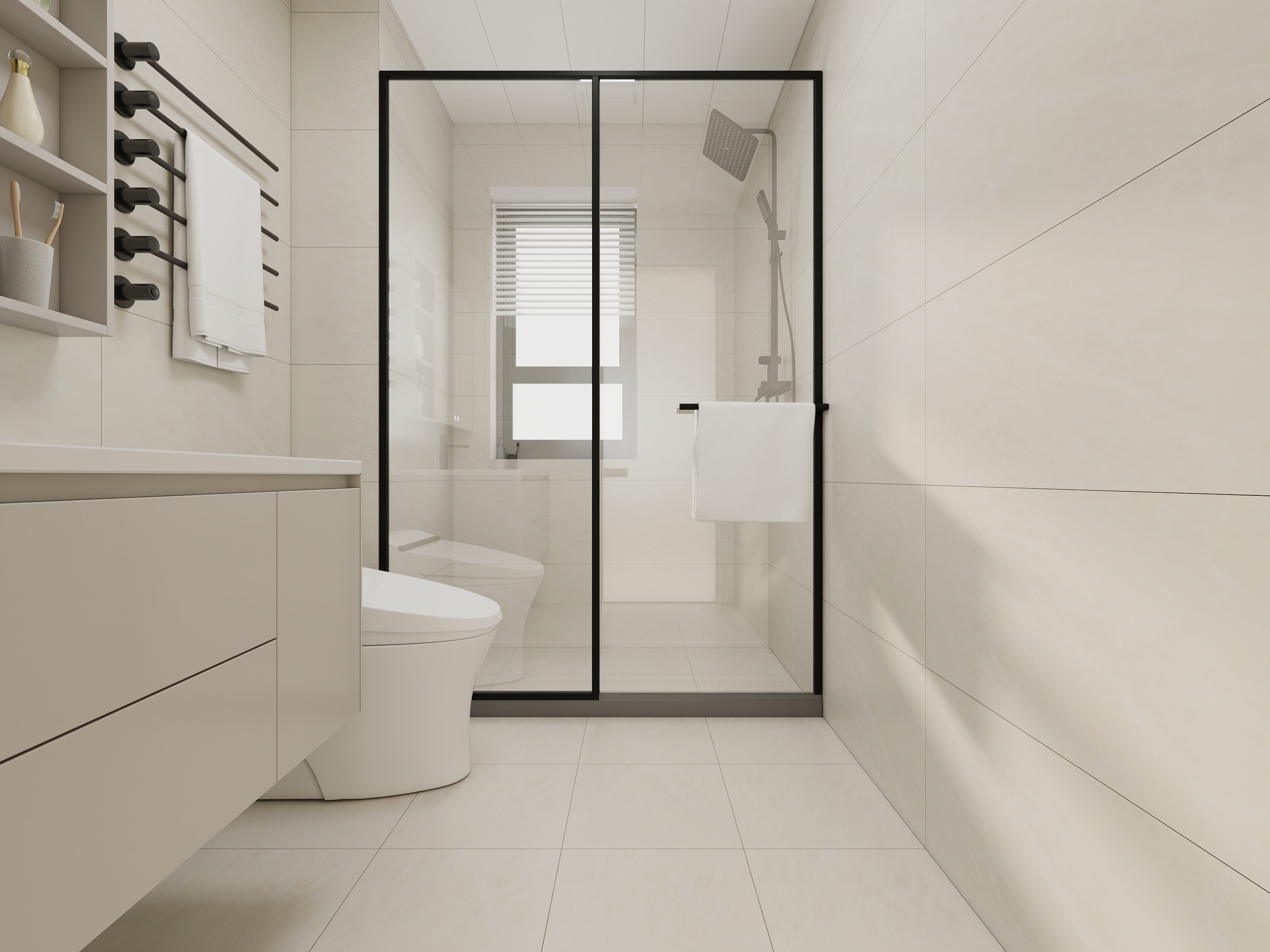 李青越-130平方现代简约四居室装修效果图