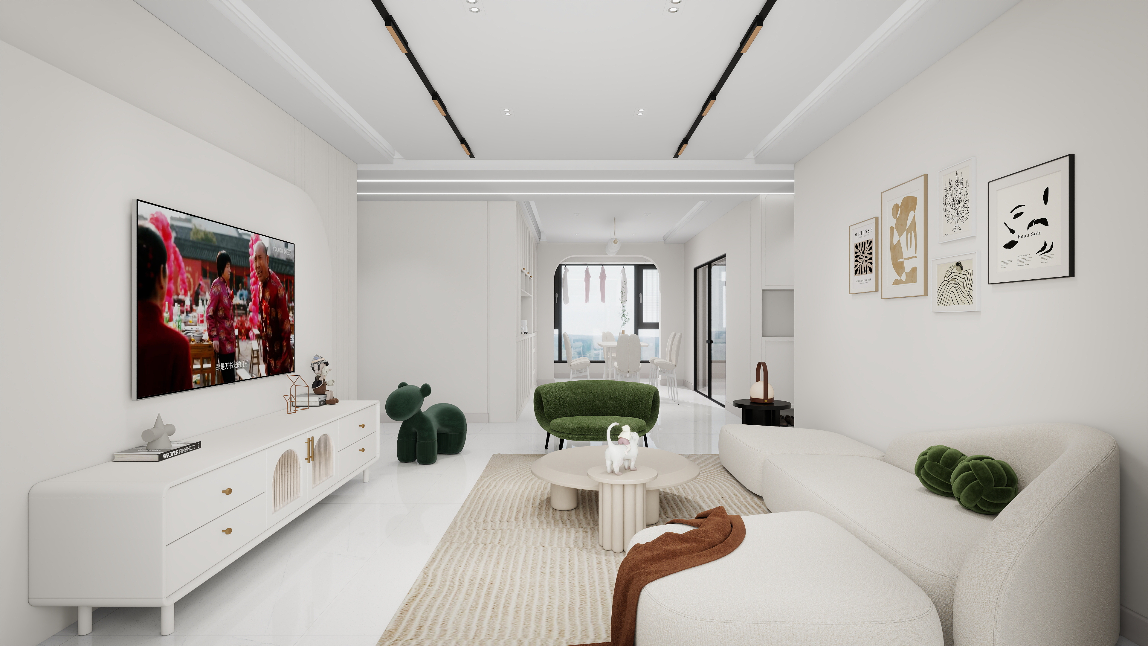 筑心设计工作室--溪凤林131㎡3室-装修设计方案