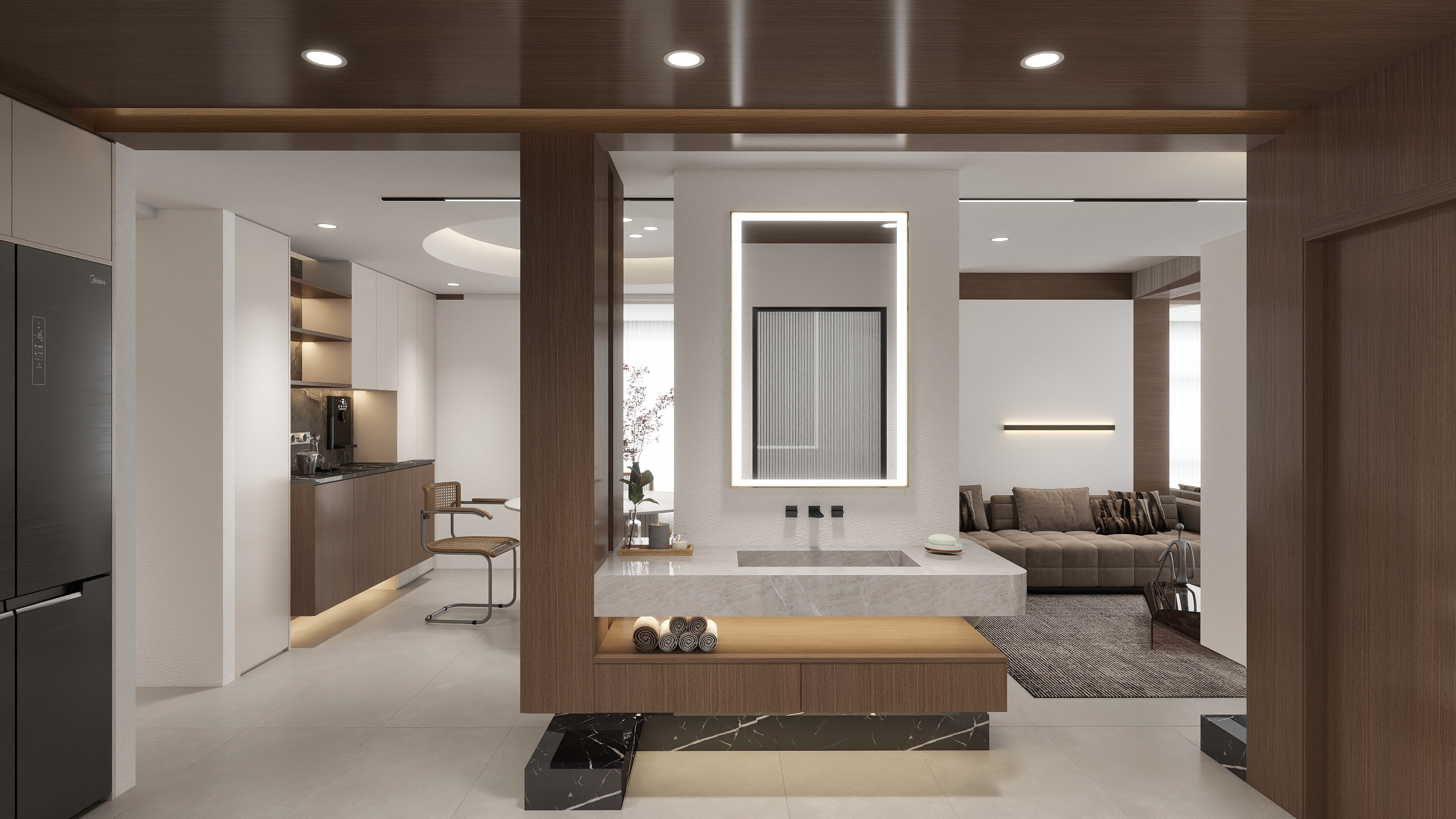 三翼鸟全案设计-映云府153㎡4室装修效果图