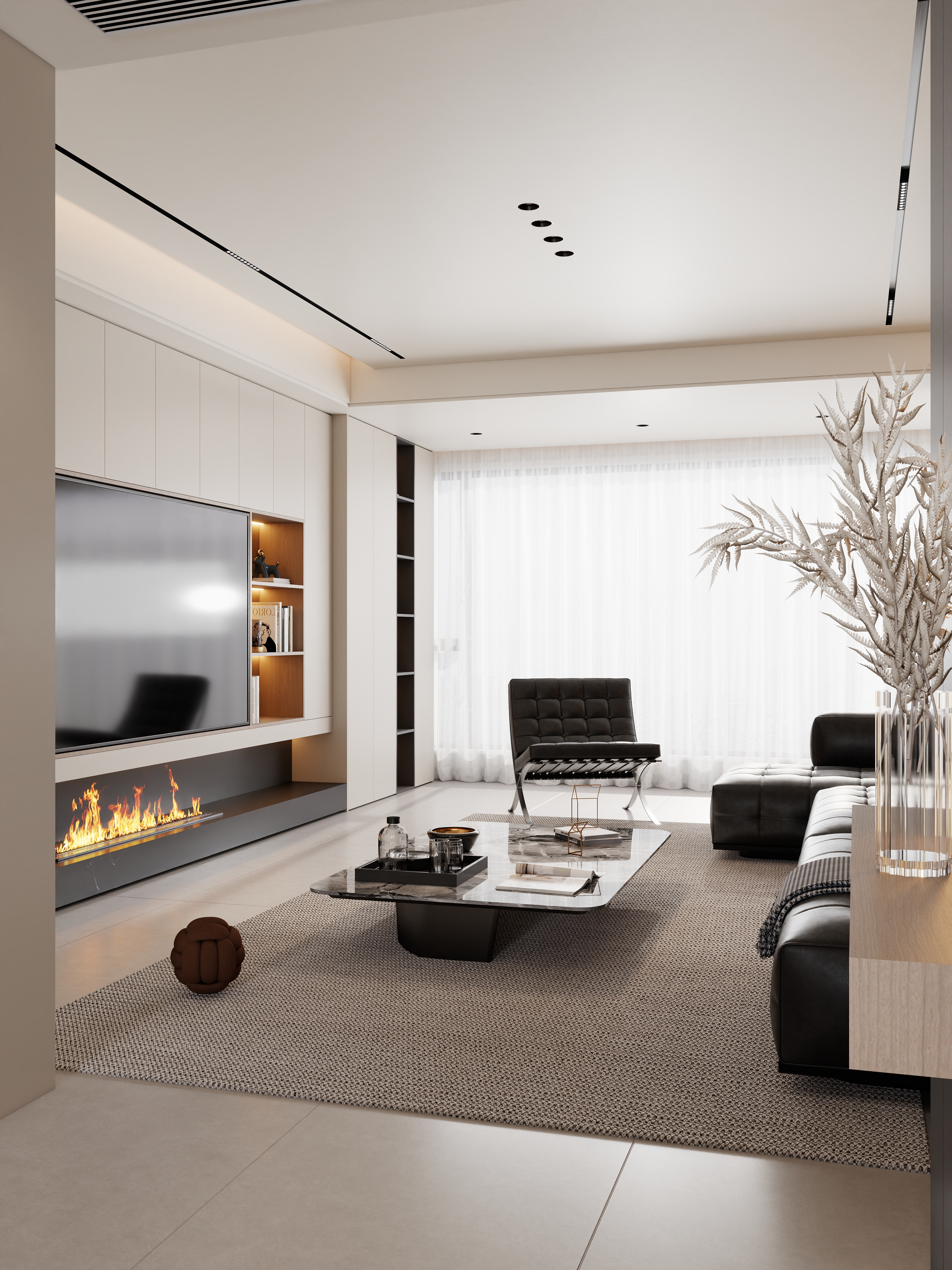 KaroDesign-赵勇珲现代简约（赵勇珲渲染插件灯光模板）-副本-装修设计方案