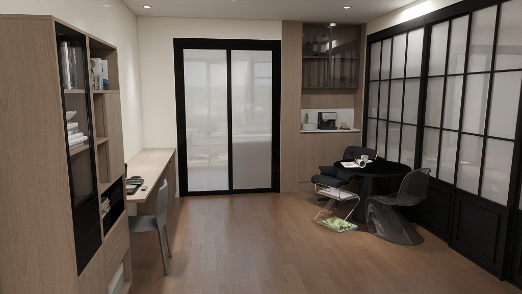 极尘子-祥云大厦903-二室-暖-装修设计方案