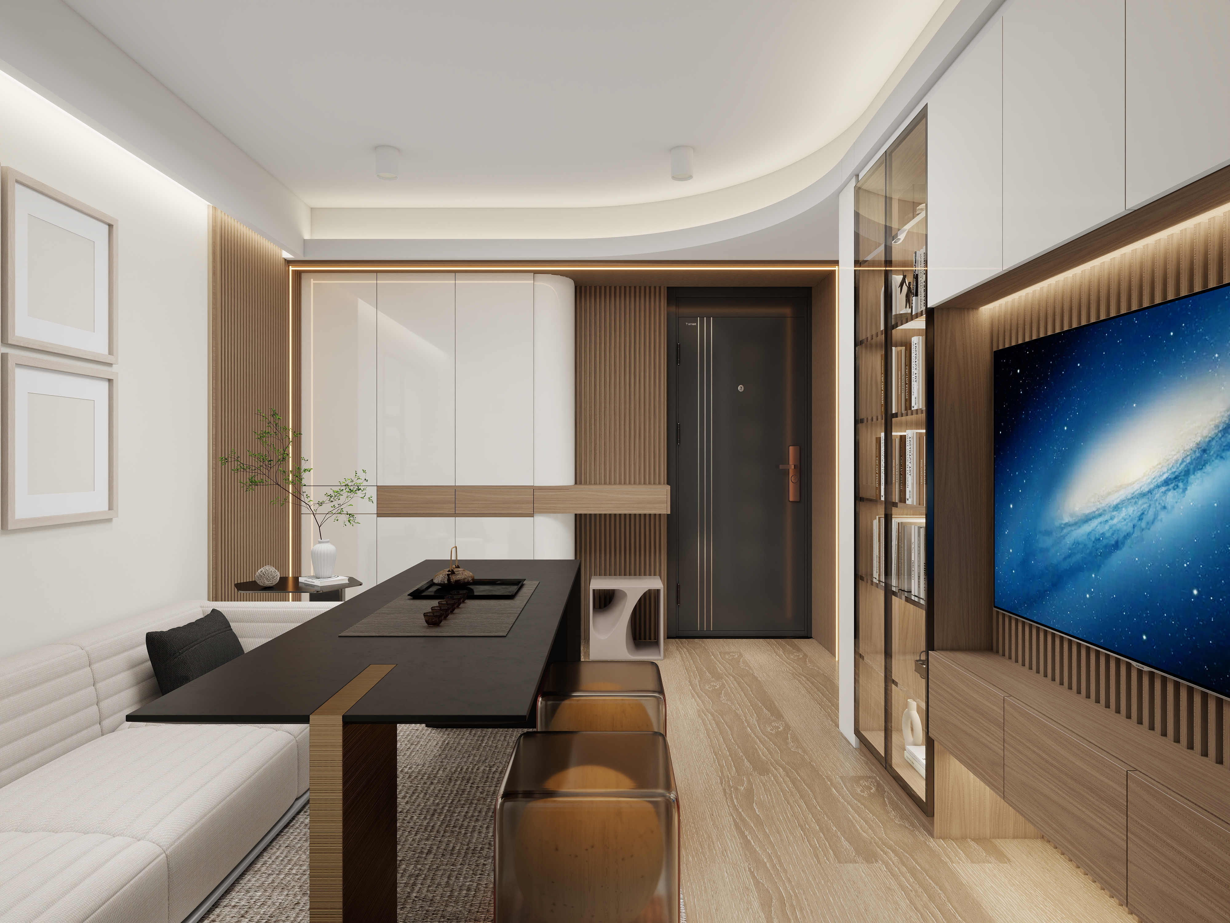 廸偉-安秀苑46㎡2室-装修设计方案