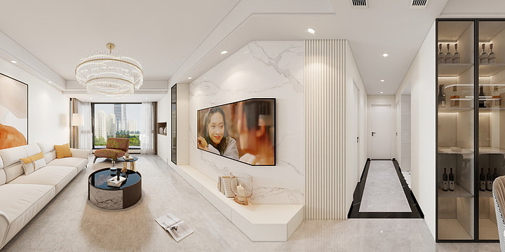 峨眉山市圆梦空间装饰-山湖国际6-2-901和902（1）-装修设计方案