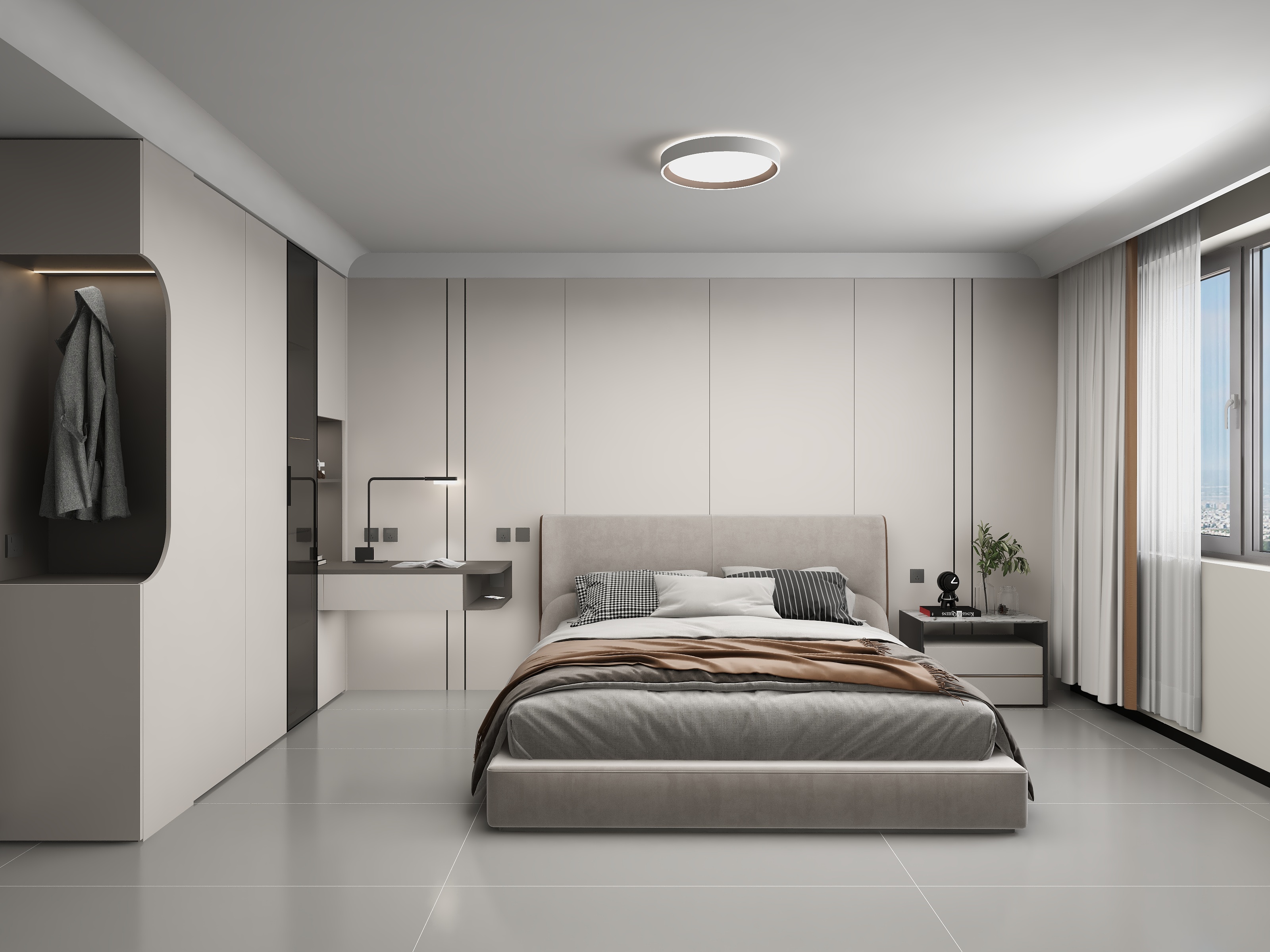 郭一绪.-两室现代写实装修效果图