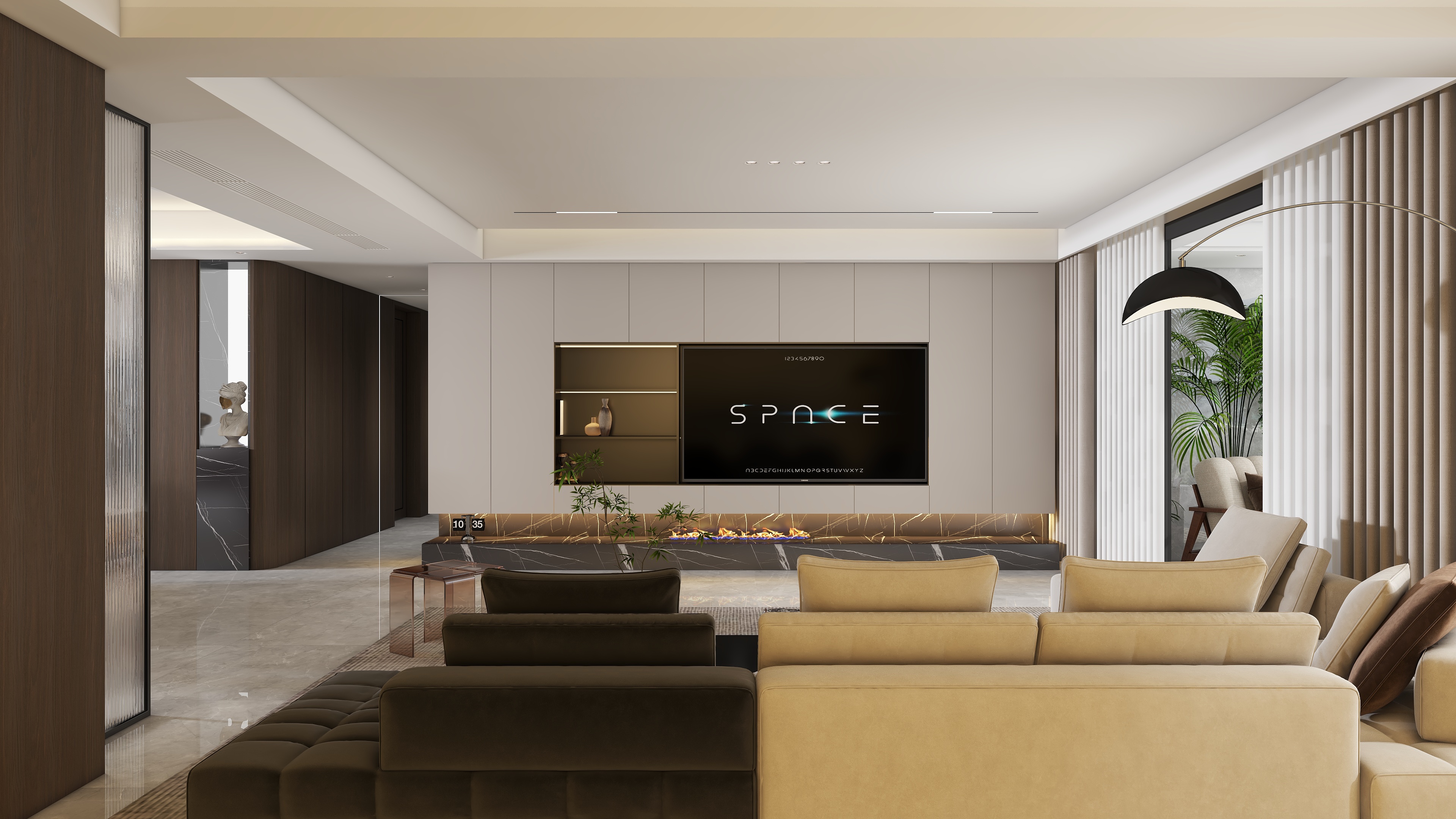 朱晨希-【现代轻奢】汉中206方全屋设计方案漫游-装修设计方案