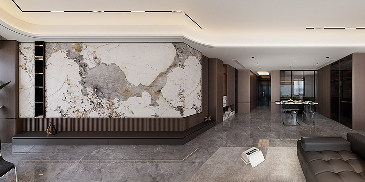 济南佳宏装饰-明湖风景189㎡意式-装修设计方案