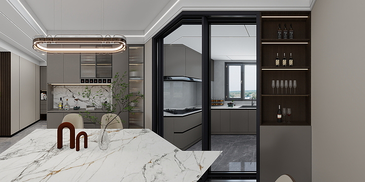 陕西金点装饰-山水国际-装修设计方案