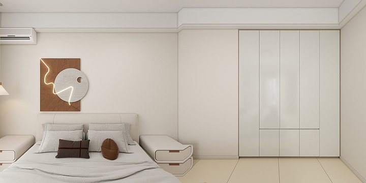 星辰AN设计-四房原木奶油风-装修设计方案