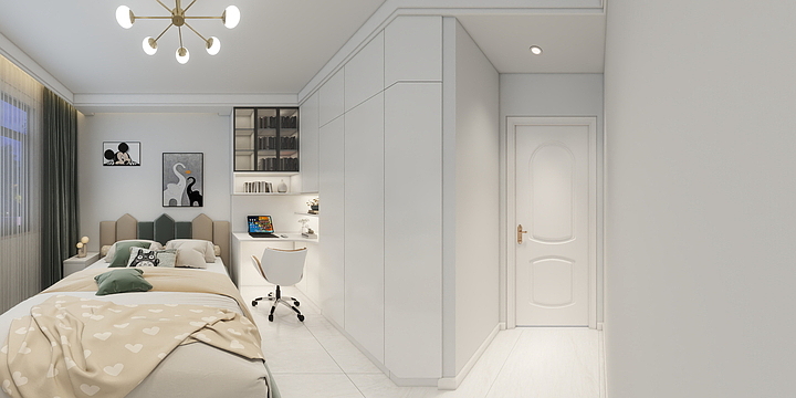 A千艺空间设计-公园畔14-2-1401-装修设计方案