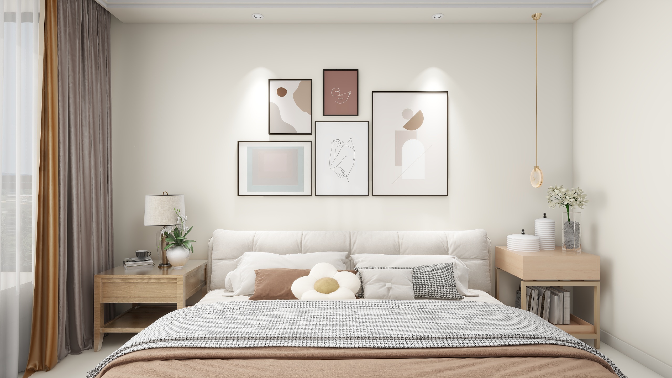 林夕非-海兴国际三贤府144.59㎡3室2厅2卫奶油风方案10-装修设计方案