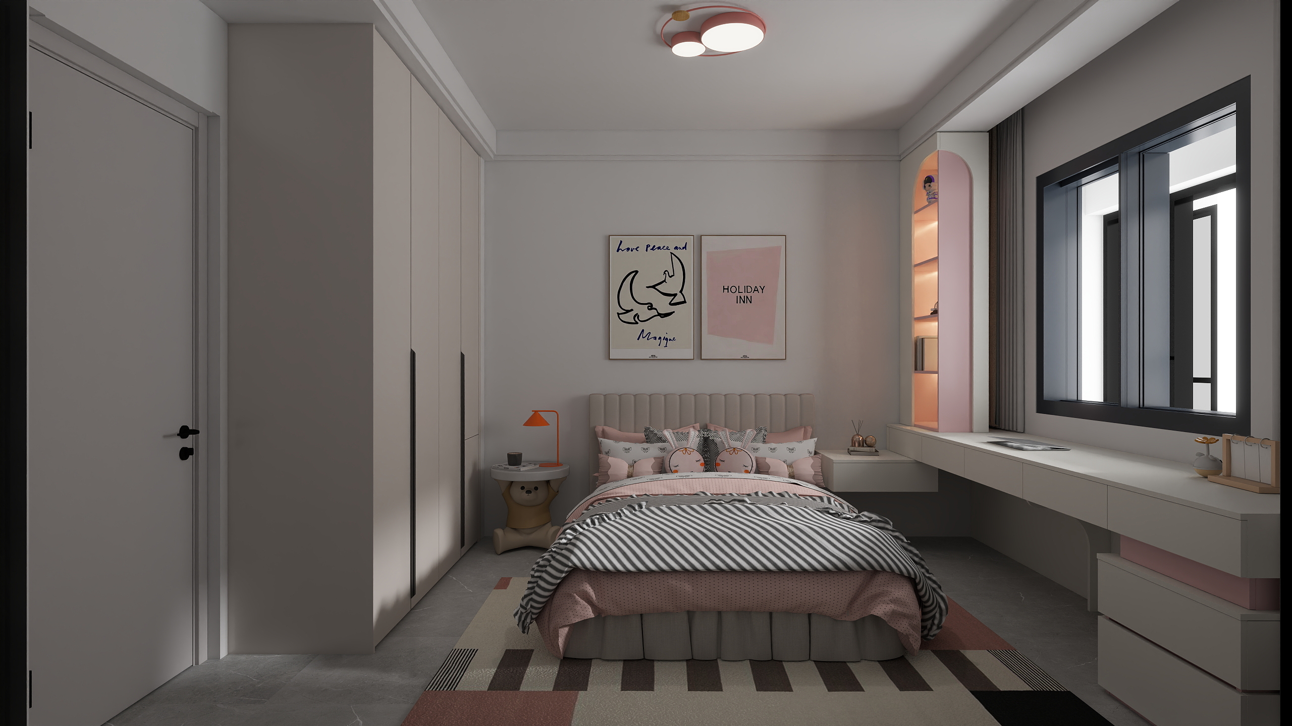 三翼鸟全案设计-沁园春5栋7-1，138㎡4室-改装修效果图