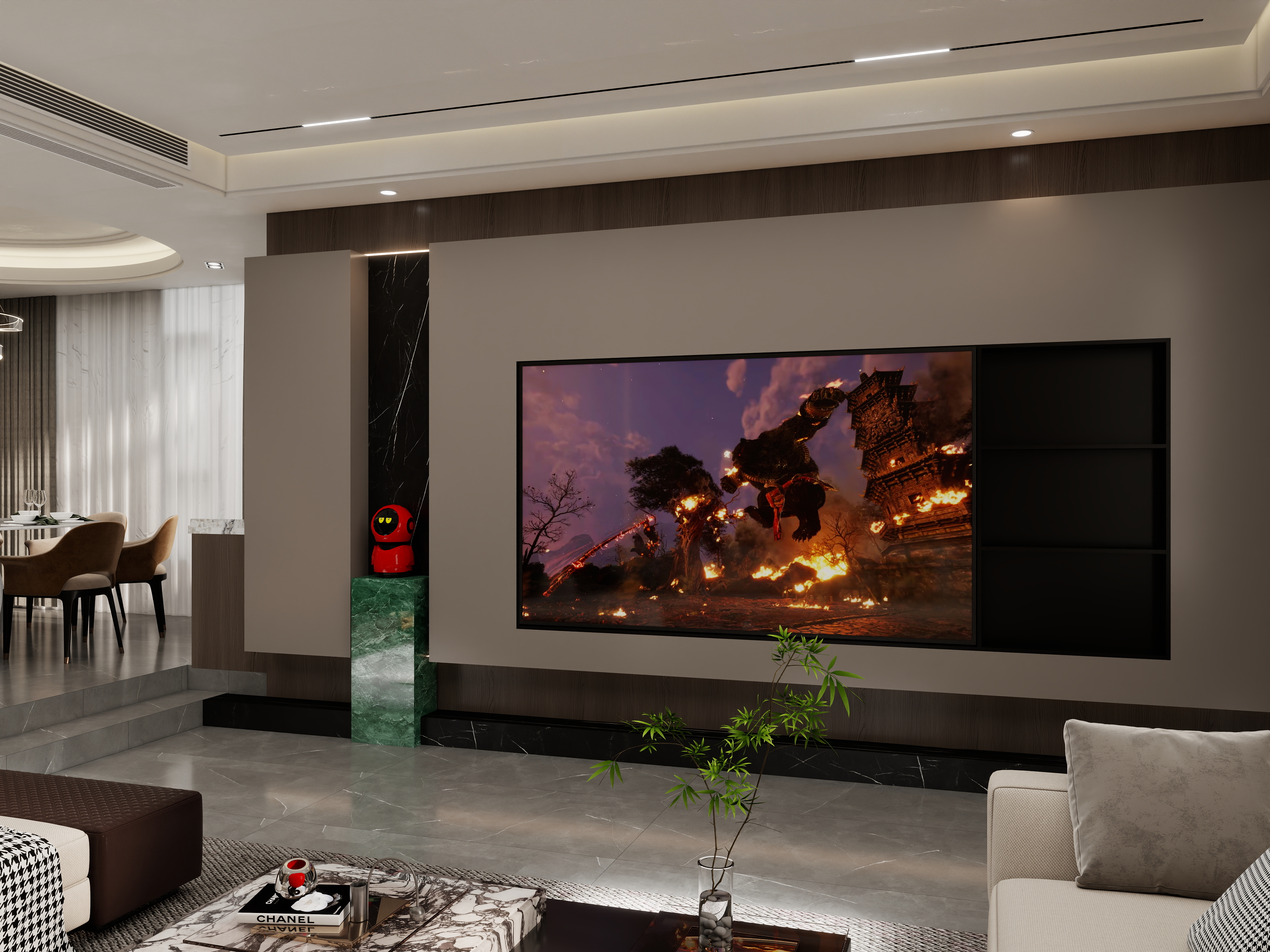 壹诺设计工作室-现代极简装修效果图