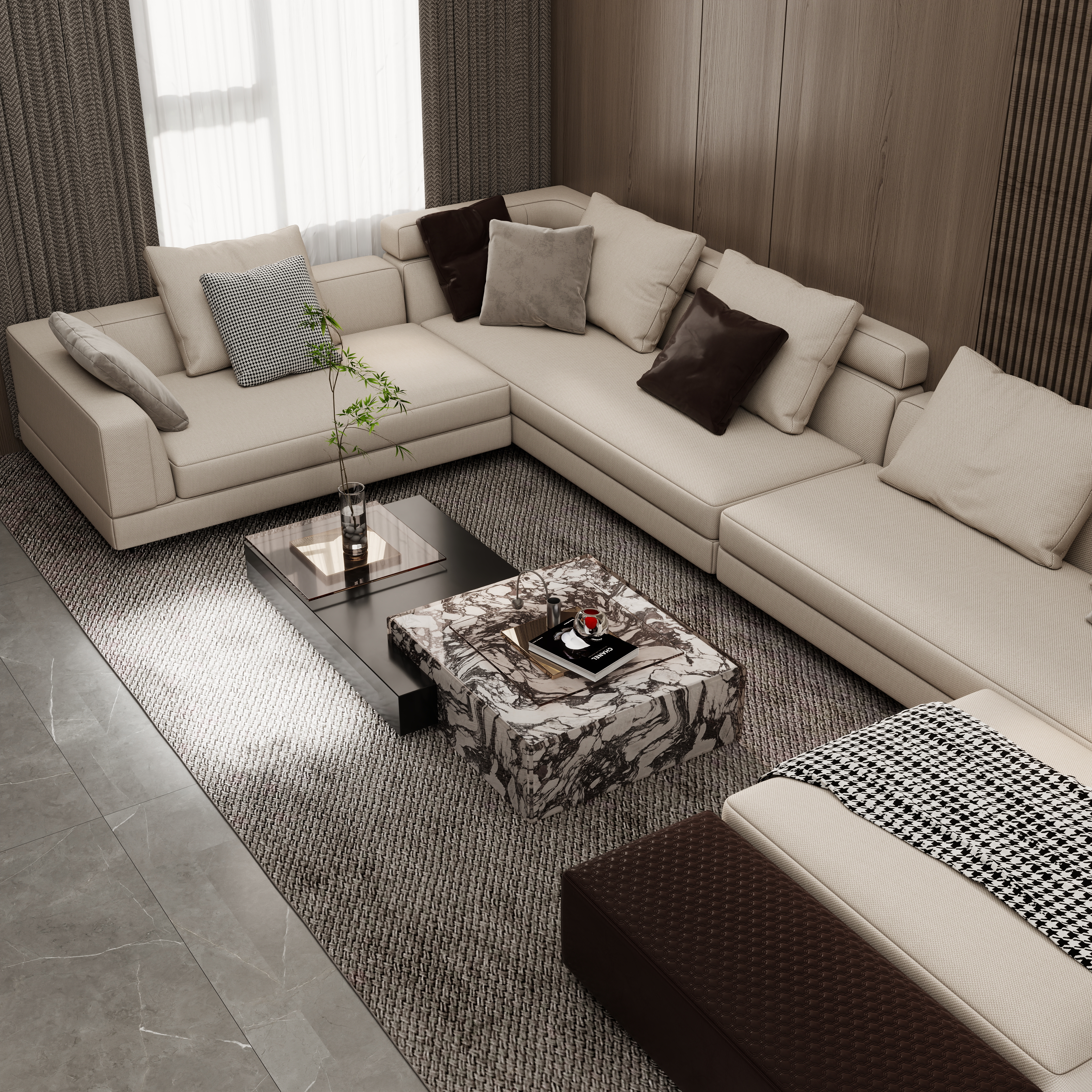 壹诺设计工作室-自建房-现代简约装修效果图