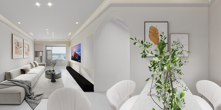 彦匠装饰一匡设计-中梁宸院2-2-303室-装修设计方案