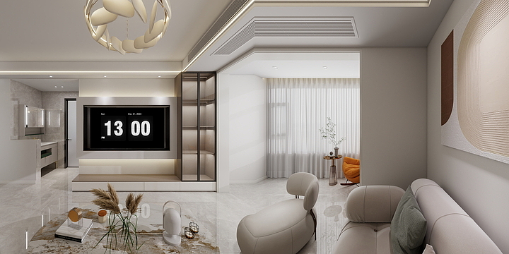 空间变装18751629569-龙记奶油风-装修设计方案