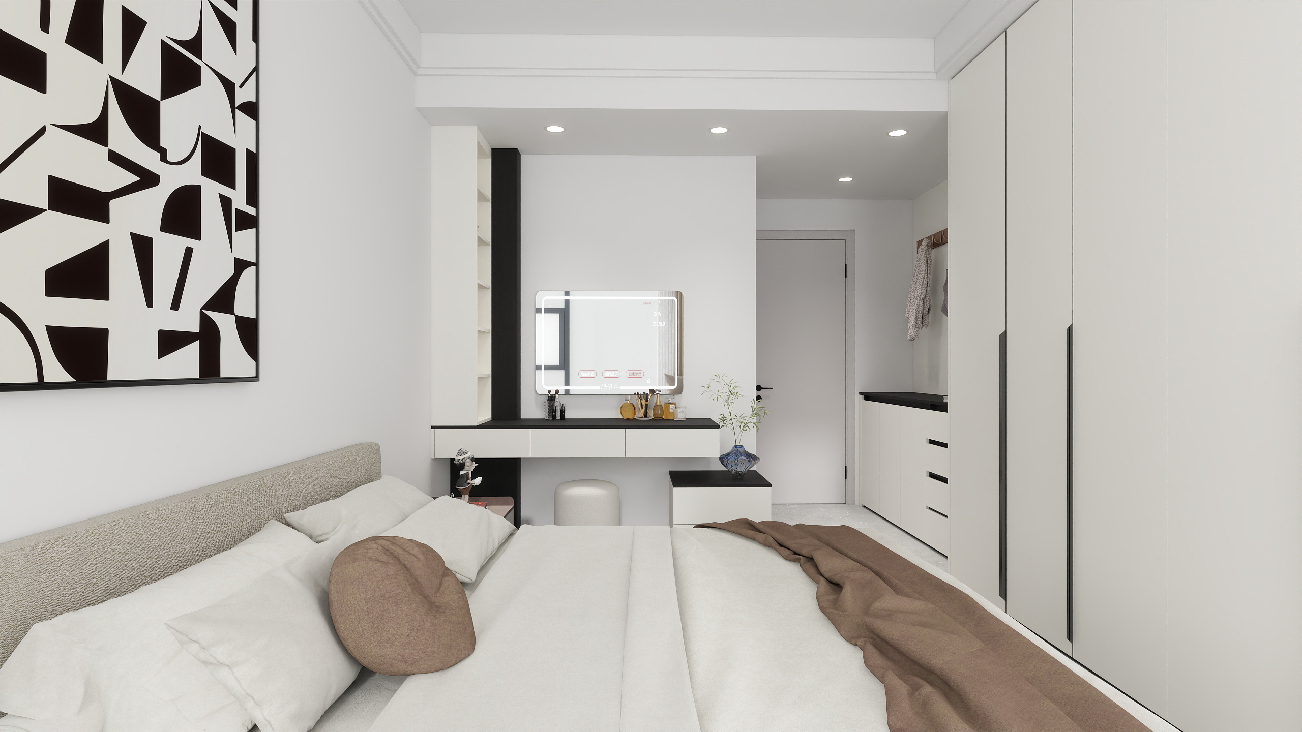 三翼鸟全案设计-沁园春5栋7-1，138㎡4室-改一层主卧装修效果图第2张