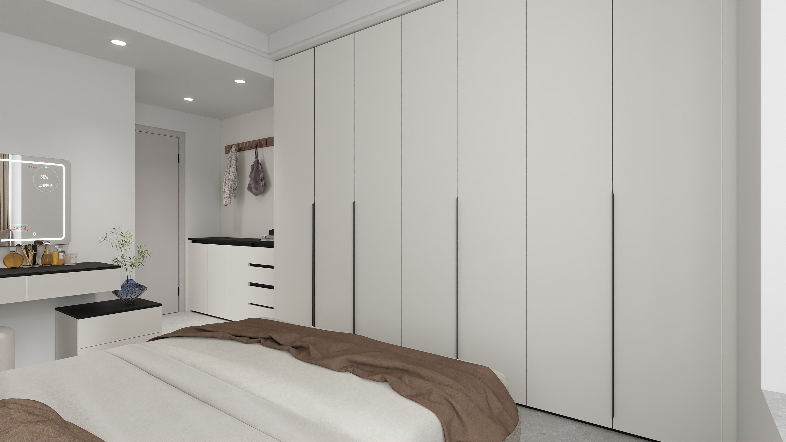 三翼鸟全案设计-沁园春5栋7-1，138㎡4室-改一层主卧装修效果图第1张