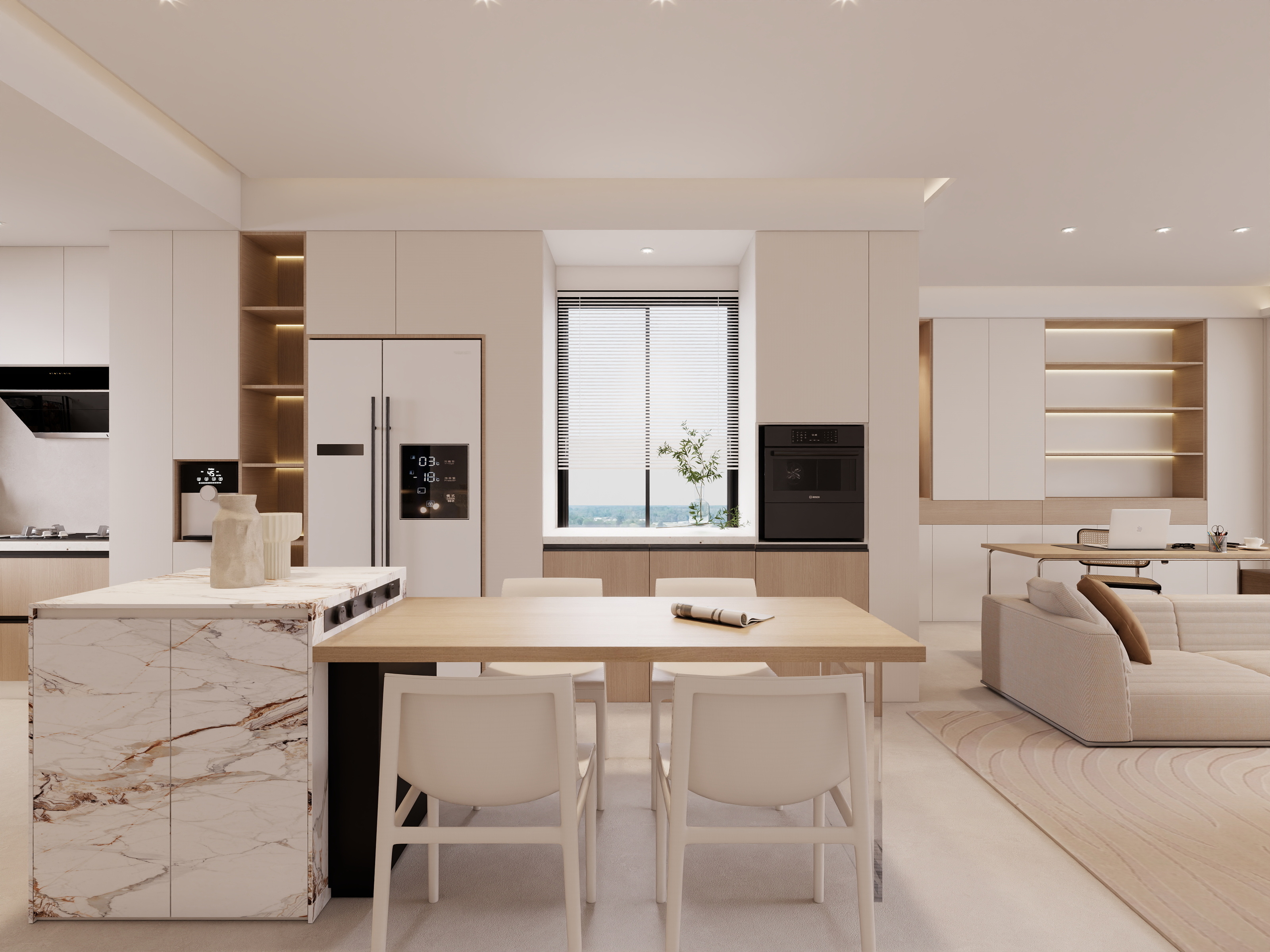 翟加辉-原木奶油别墅-装修设计方案