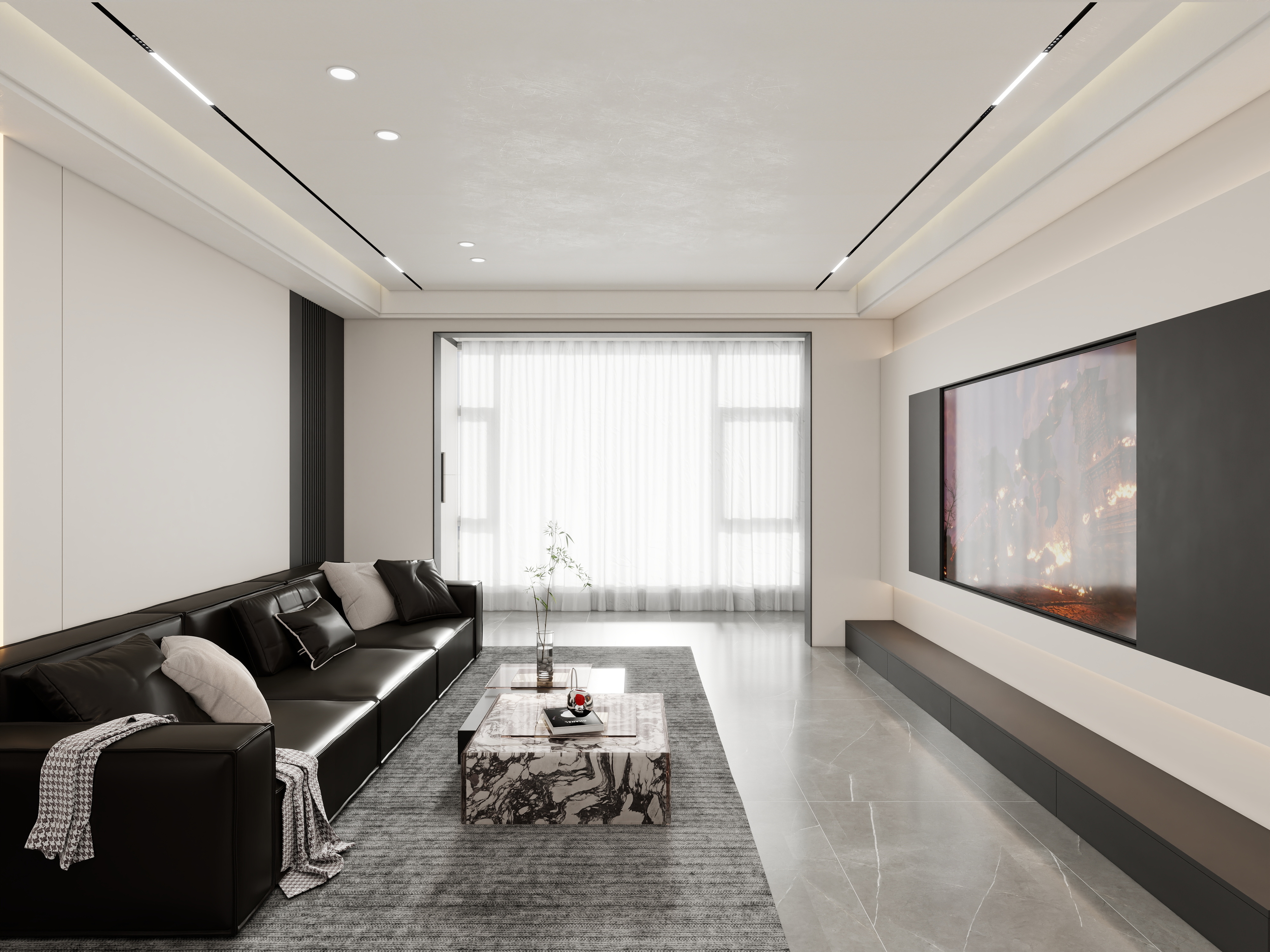 壹诺设计工作室-现代简约装修效果图