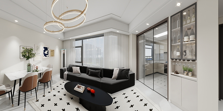 对方郑在输入中灬-紫新苑10-1804效果图-装修设计方案