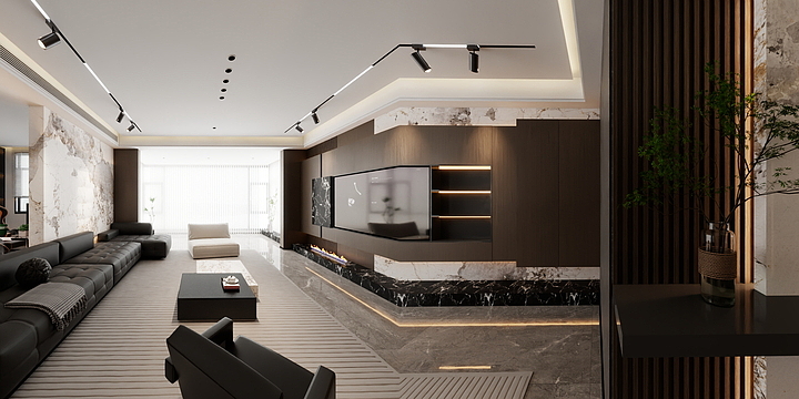 广西艾菲尔设计表现-盛邦滨江府雅居设计-装修设计方案