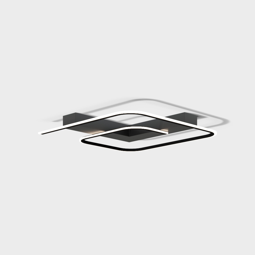 简约吸顶灯3D模型