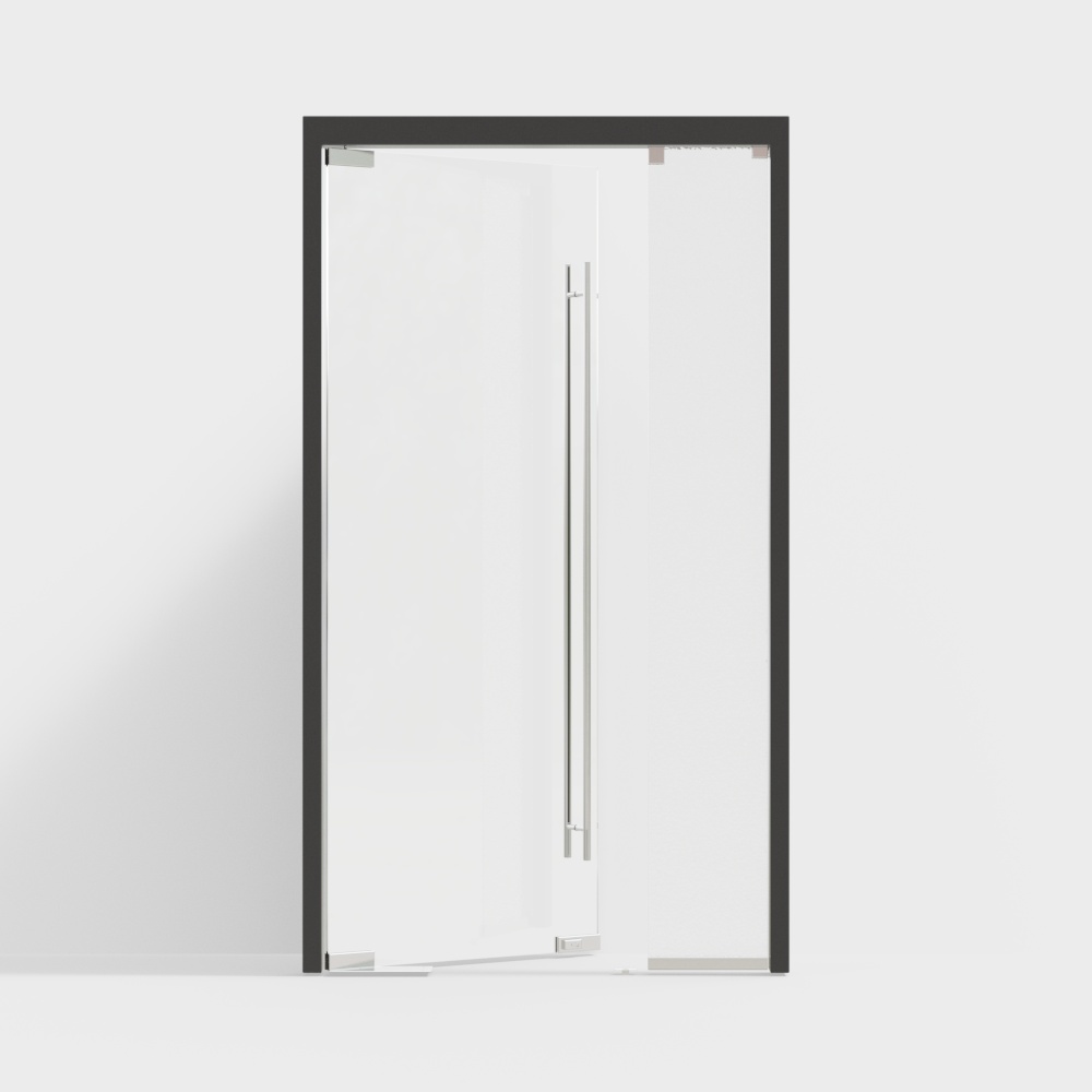 现代玻璃门3D模型