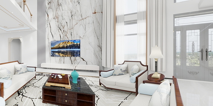 玉峰装饰设计-轻奢简约风-装修设计方案