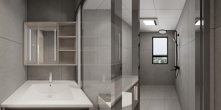 DM设计-王大敏-华滨公园壹号8-1-1701悦花儿-装修设计方案