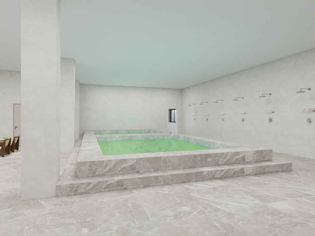 AO哩i嘻n嘻n-上坡洗浴中心一层-装修设计方案