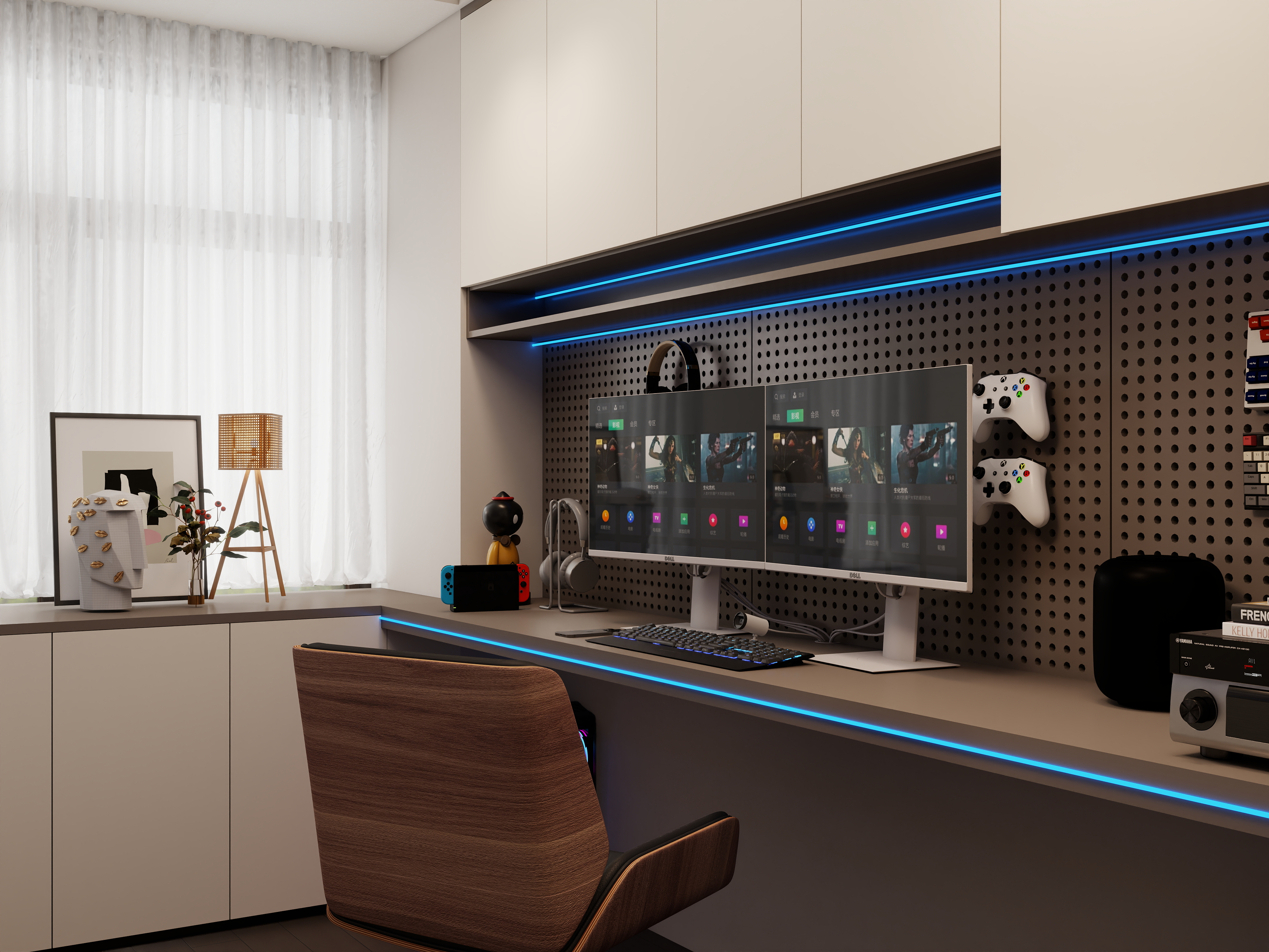 壹诺设计工作室-现代意式装修效果图