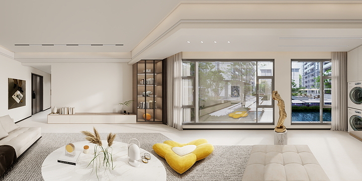 DM设计-王大敏-九龙湖壹号C6-2-302现代简约风-可朋-装修设计方案