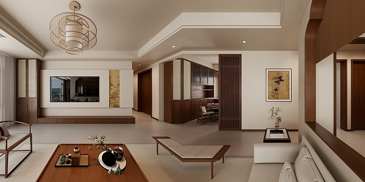 启居装饰-沧州-颐和143   宋式 -装修设计方案