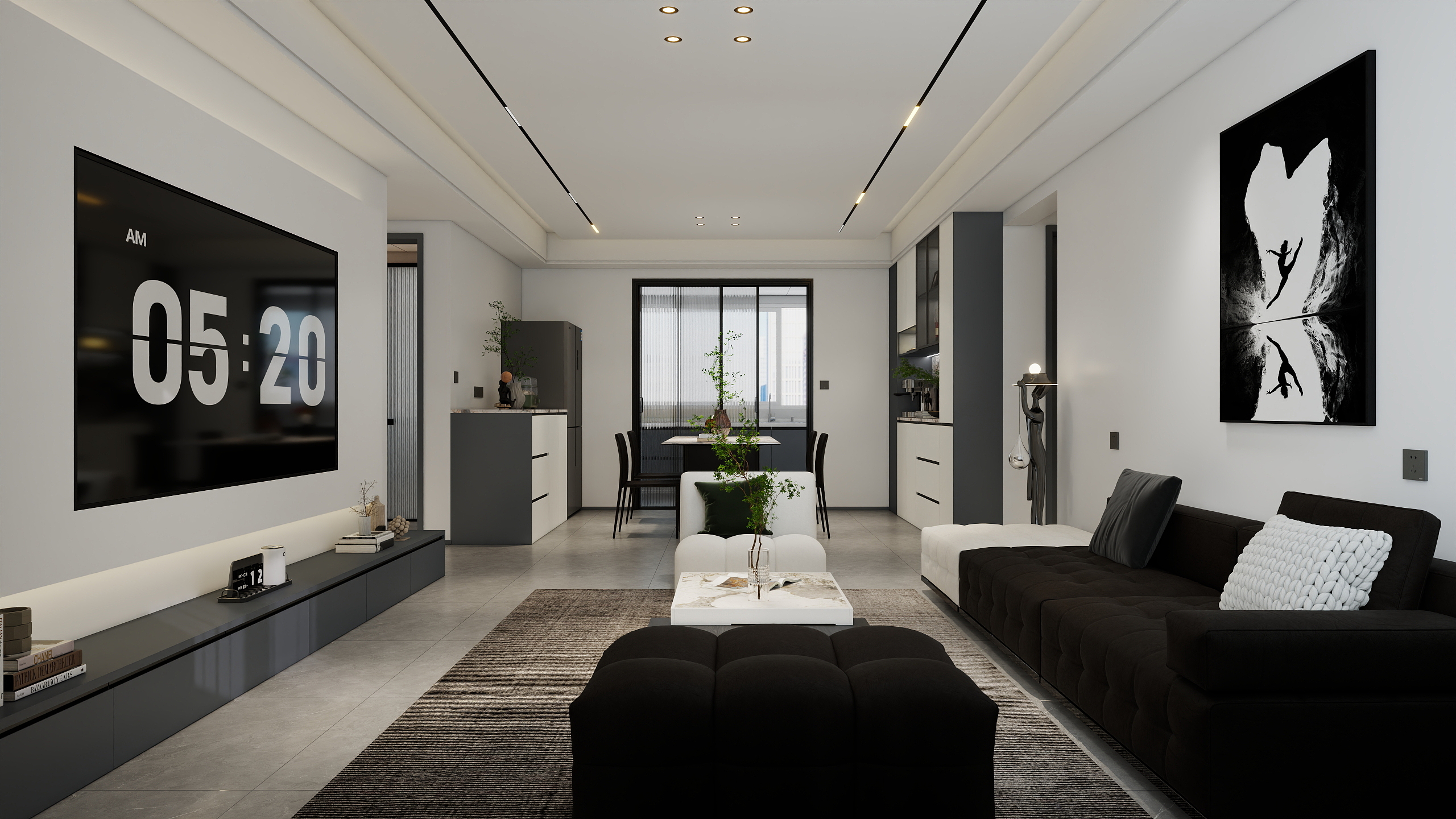 丨默涵丨-轩苑尚品B区-现代极简-装修设计方案