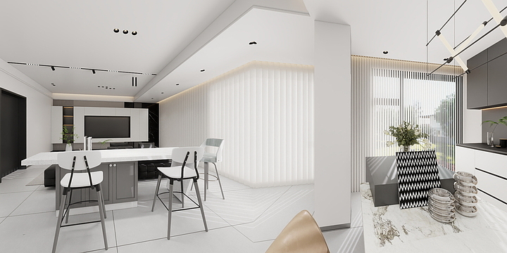 时光旅行空间设计工作室-天誉1号户型-装修设计方案