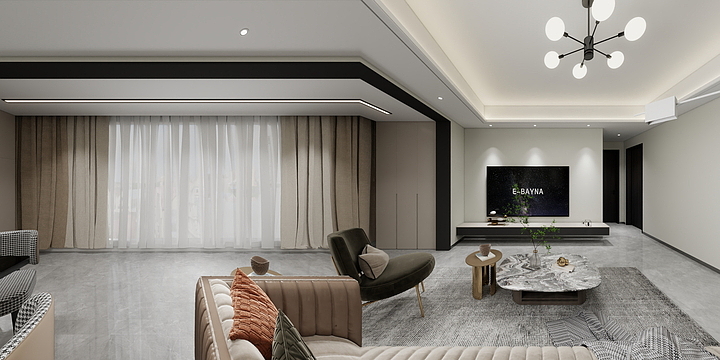 室内全案设计王工-观江府110㎡-装修设计方案