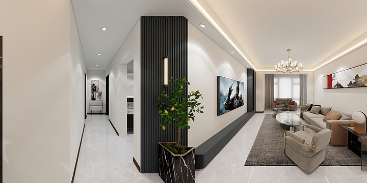 同城设计阿伟-榕湖里效果图-装修设计方案