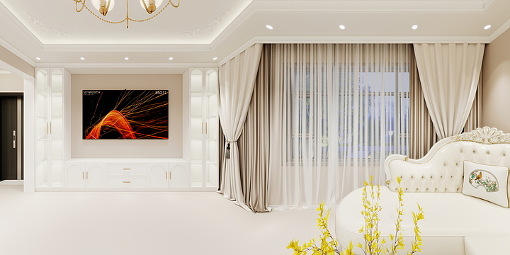 金钻全案设计-阿依多斯高层法式-装修设计方案