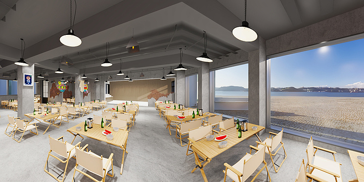 装饰设计陈先生-烧烤店-装修设计方案