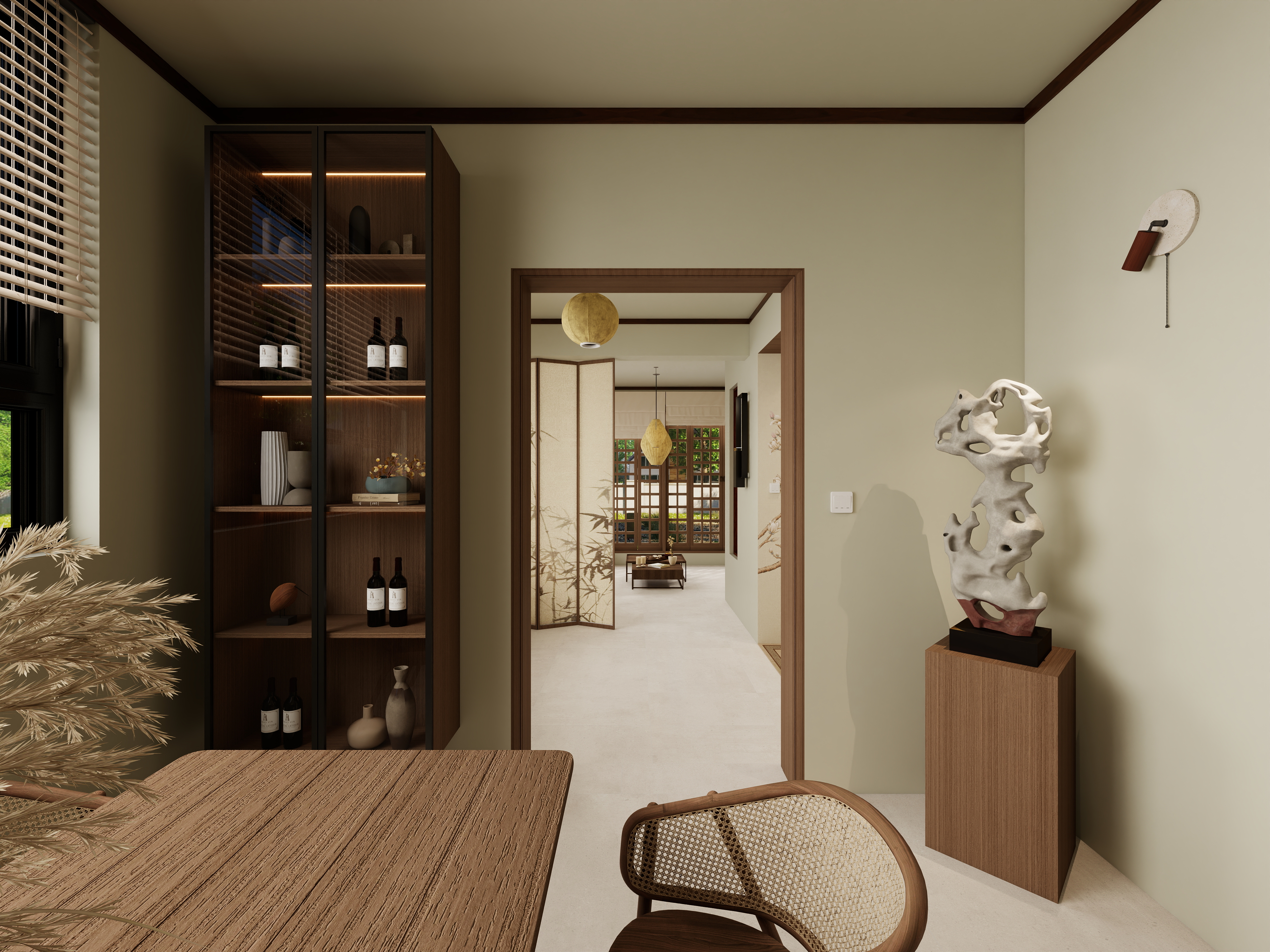 印向-宋代美学风格两层别墅装修效果图