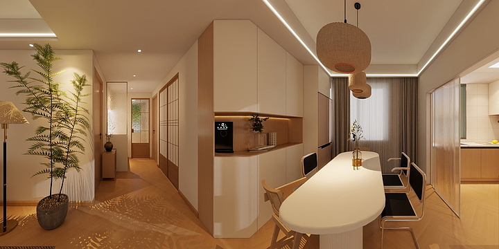 星途设计-紫云府 38幢 1102  日式风-装修设计方案