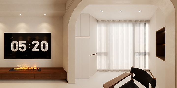 星雨视觉-梧悦华府二期中古风（辉哥）-装修设计方案