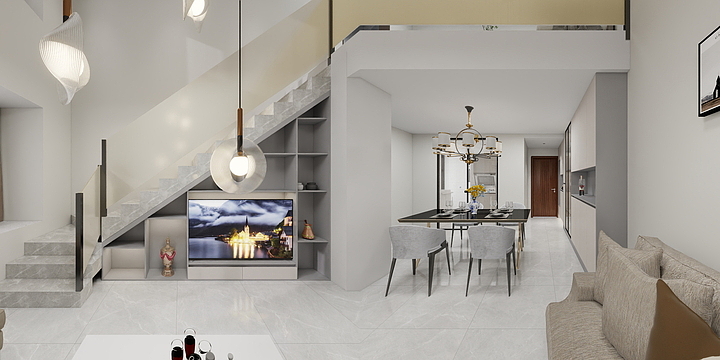 设计施工喻劲松-华庭贵府1-2-2302-装修设计方案