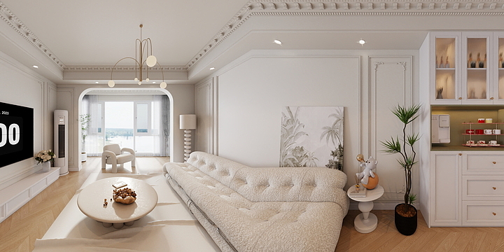 定艺设计师舒舒-学府一号-三期-15栋法式奶油风-副本-装修设计方案