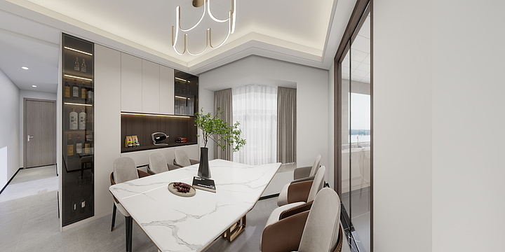 千年舟衣柜名匠壹号定制-保利卓越·中环广场6栋2501-装修设计方案