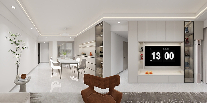 新亮辉整装全屋定制-黄先生雅居效果图-装修设计方案